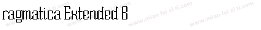 ragmatica Extended B字体转换